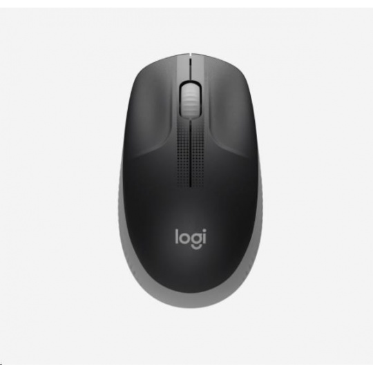 Bezdrôtová myš Logitech M190 Full-Size, stredne sivá