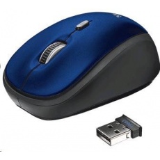 TRUST Yvi Wireless Mouse - modrá, modrá, USB, bezdrôtová