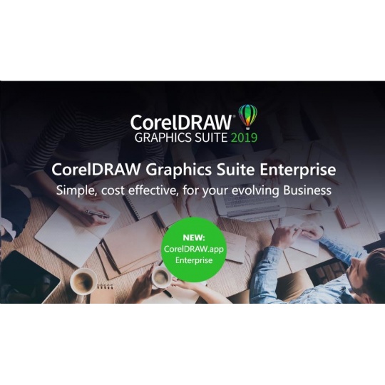 CorelDRAW.app Enterprise 10-User Pack (1 Year Subscription) - EN/DE/FR/ES/BR/IT/CZ/PL/NL