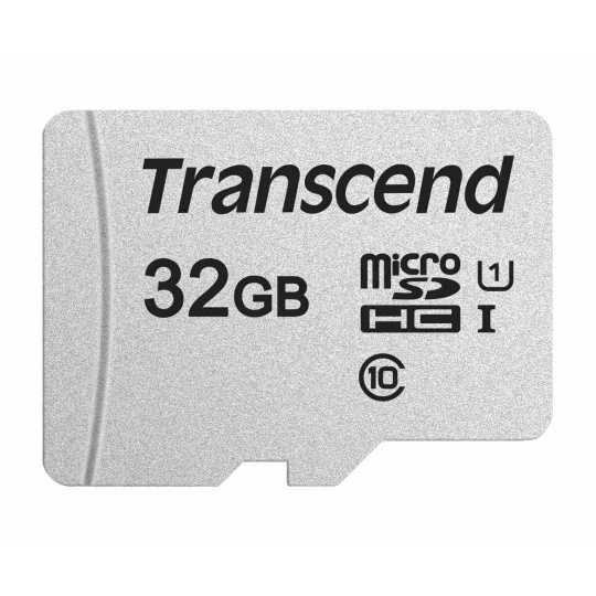 Karta TRANSCEND MicroSDHC 32GB 300S, UHS-I U1 + adaptér