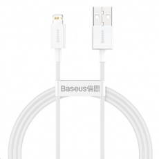 Rýchlonabíjací kábel Baseus Superior Series USB/Lightning 2.4A 1m biela