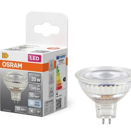 OSRAM LED STAR GU5,3  3,4W/840 12V MR16 35W studená