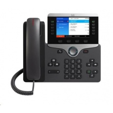 Cisco CP-8861-3PCC-K9=, telefón VoIP, 10 riadkov, 2x10/100/1000, 5" displej, Wi-Fi, Bluetooth, 2xUSB, PoE