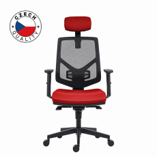 Powerton Kancelárske ergonomické kreslo Tina, Červené Powerton Kancelárske ergonomické kreslo Tina, Červené