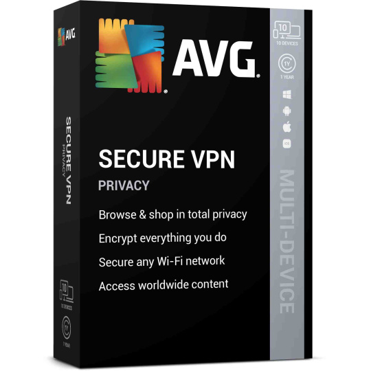 _Prodloužení AVG Secure VPN pre viacero zariadení, 12 mesiacov E-mail