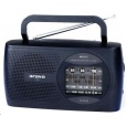 Orava T-120 B přenosný rádio přijímač, 1 W, výstup na sluchátka, AM & FM rádio, anténa, černá