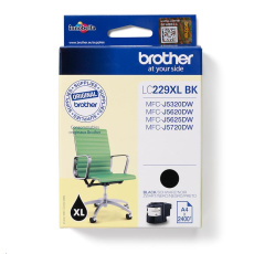 Atramentový spotrebný materiál BROTHER INK LC-229XLBK