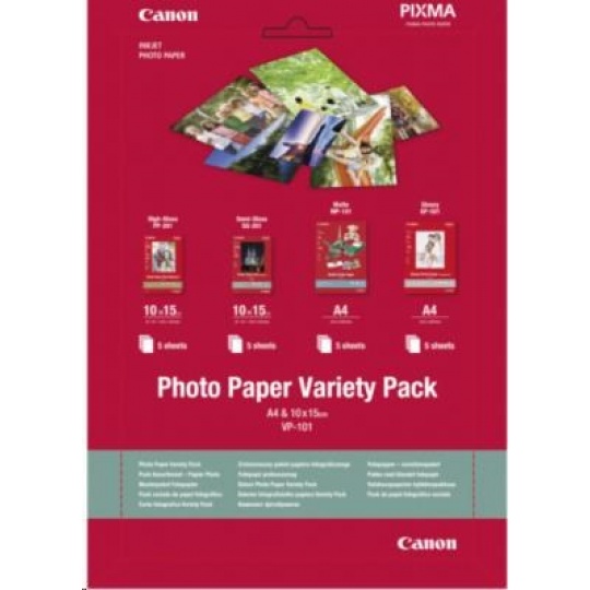 Canon Photo Paper Variety Pack 10x15cm VP-101