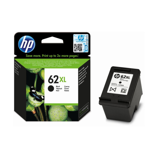 HP 62XL High Yield Black Original Ink Cartridge (600 pages)