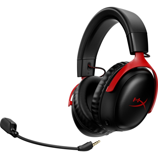 HyperX Cloud III Wireless BLK/RED GAM HEADSET - Sluchátka k PC