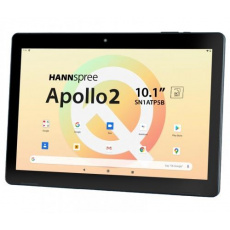 HANNspree Pad 10.1" Apollo 2 tablet, IPS 1280x800, quad core, 32GB, 3GB RAM, Android 10, DC jack