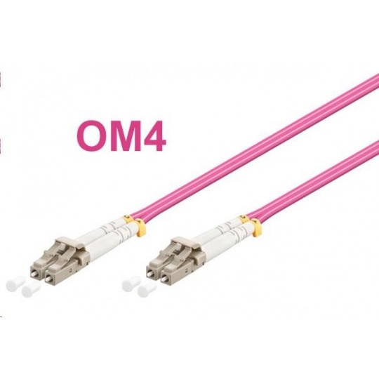 Duplexní patch kabel MM 50/125, OM4, LC-LC, LS0H, 5m