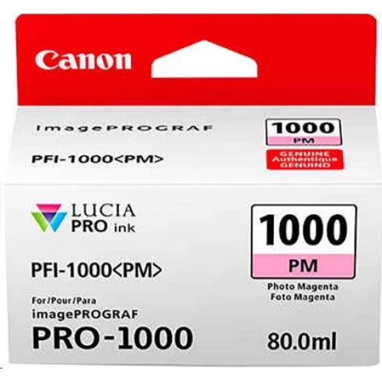 Canon BJ CARTRIDGE PFI-1000 PM (nádržka s purpurovým atramentom)