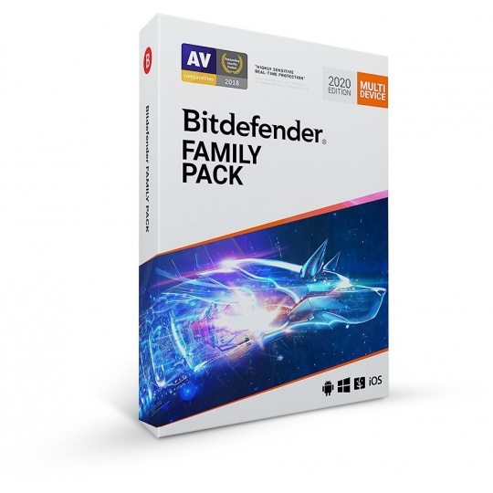 Bitdefender Family pack - 15 zariadení na 1 rok - elektronická licencia na e-mail