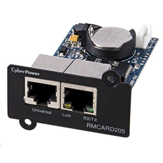 BAZAR - CyberPower SNMP Expansion card RMCARD205, s podporou Enviro Sensoru - Poškozený obal (Komplet)
