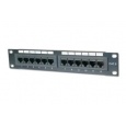 10" Patch panel XtendLan 12port, UTP, Cat6, krone, černý