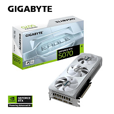 BAZAR - GIGABYTE VGA NVIDIA GeForce RTX 5070 EAGLE OC ICE 12G, 12G GDDR7, 3xDP, 1xHDMI - Poškozený obal (Komplet)