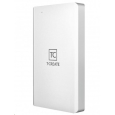 T-CREATE externí SSD 1TB, CLASSIC Thunderbolt3, Thunderbolt3 Type-C, USB 3.2 Gen2 Type-C, Silver