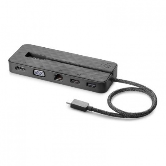 HP USB-C Mini Dock (1xUSB-C data/pass-through charing, VGA, HDMI, LAN, 2x USB)