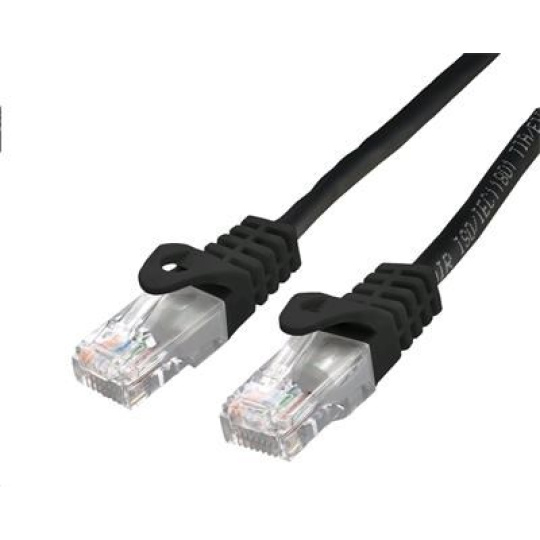 C-TECH kabel patchcord Cat6, UTP, černý, 3m