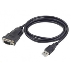 GEMBIRD Káblový adaptér USB-sériový 1,5 m 9 pin (com), čierny
