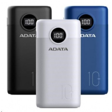 ADATA PowerBank AP10000 - externí baterie pro mobil/tablet 10000mAh, modrá (37Wh) USB-C