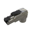 Solarix Konektor MPTL 90° RJ45 CAT5E STP samořezný SXRJ45-5E-STP-BK-SA-U