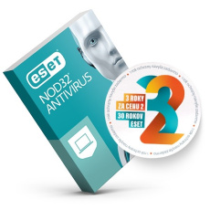 ESET NOD32 Antivirus: Krabicová licencia pre 3 PC na 2 roky (Akcia na 3 roky)