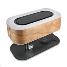 4smarts Qi indukční nabíječka Bonsai s BT reproduktorem a LED osvětlením, černá 4smarts Qi indukční nabíječka Bonsai s BT reproduktorem a LED osvětlením, černá