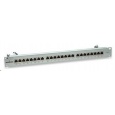 Intellinet Patch panel 24 portov Cat6, tienený STP, sivý