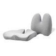 Set bedrovej opierky a podsedáka, ergonomický, šedý, pamäťová pena, Powerton