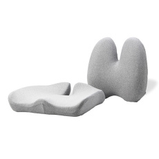 Set bedrovej opierky a podsedáka, ergonomický, šedý, pamäťová pena, Powerton Set bedrovej opierky a podsedáka, ergonomický, šedý, pamäťová pena, Powerton
