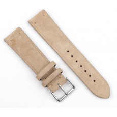 RhinoTech univerzální řemínek Genuine Suede Leather Quick Release 22mm béžový