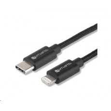 4smarts nabíjecí kabel USB-C -> Lightning, černá 4smarts nabíjecí kabel USB-C -> Lightning, černá