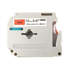 alt. páska kompatibil pre BROTHER MK-431 - čierne písmo, červená páska Tape (12mm) alt. páska kompatibil pre BROTHER MK-431 - čierne písmo, červená páska Tape (12mm)