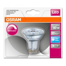 OSRAM LED SUPERSTAR PAR16 36° 8W 840 GU10 575lm 4000K (CRI 80) 25000h A+ DIM (Krabička 1ks) OSRAM LED SUPERSTAR PAR16 36° 8W 840 GU10 575lm 4000K (CRI 80) 25000h A+ DIM (Krabička 1ks)