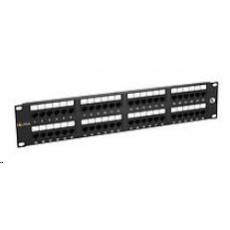 Solarix Patch panel 48 x RJ45 CAT5E UTP 150 MHz čierny 2U SX48-5E-UTP-BK