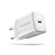 AXAGON ACU-PD20W, nabíjačka do siete 20W, 1x port USB-C, PD3.0/PPS/QC4+/AFC/Apple, biela