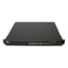 Switch Dell PowerConnect 6224P 24 portov, 10/100/1000 BASE-T, Auto MDI/MDIX, 4x combo SFP slot, PoE, VLAN, QoS, Multicast