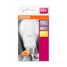 OSRAM LED SUPERSTAR CL A Fros. 10,5W 827 E27 1055lm 2700K (CRI 80) 25000h A+ DIM (Krabička se závěsem 1ks) OSRAM LED SUPERSTAR CL A Fros. 10,5W 827 E27 1055lm 2700K (CRI 80) 25000h A+ DIM (Krabička se závěsem 1ks)