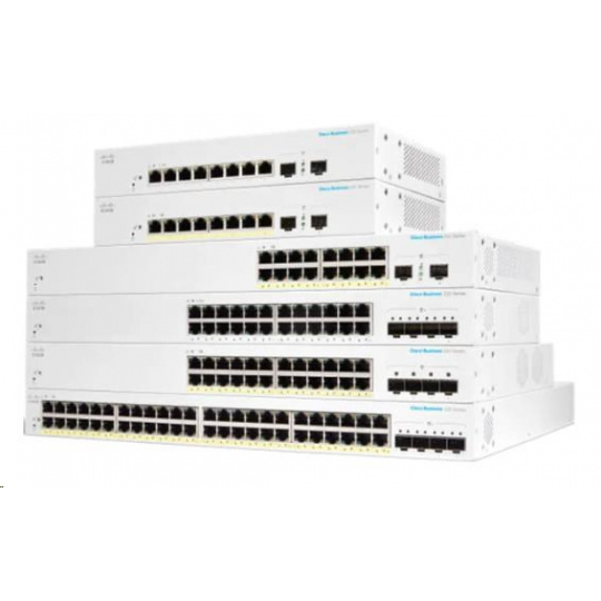 Cisco switch CBS220-48FP-4X (48xGbE,4xSFP+,48xPoE+,740W)