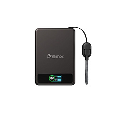 BMX SolidSafe™ 5K Solid-State Magnetic Power Bank, Black BMX SolidSafe™ 5K Solid-State Magnetic Power Bank, Black