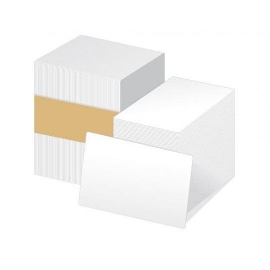 ZEBRA PVC 0,38 (15mil) karty pre ZXP/ZC , balenie 500ks kariet na potlač, biele