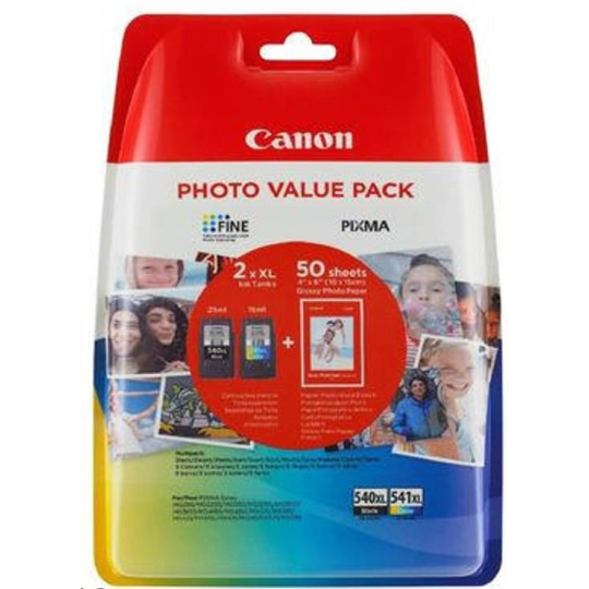 Canon CARTRIDGE PG-540L/CL-541XL PHOTO VALUE pro PIXMA MX375,395,435,455,475,MG2150,3150,4150 (180 str.) 