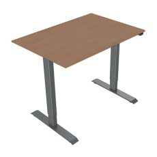 Pracovný stôl, elektricky nastaviteľná výška, 75x120cm, rozsah 500 mm, šedý, 70 kg nosnosť, ergo Pracovný stôl, elektricky nastaviteľná výška, 75x120cm, rozsah 500 mm, šedý, 70 kg nosnosť, ergo