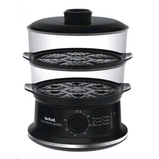 Tefal Convenient VC140131 parní hrnec, 900 W, 6 l, miska na rýži, černá