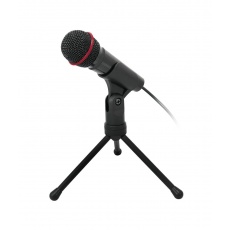 Stolný mikrofón C-TECH MIC-01, 3,5" stereo jack, 2.5m