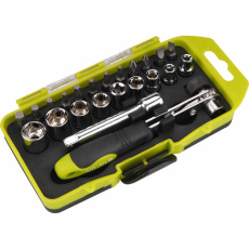 Extol Craft (53090) šroubovák ráčnový s hlavicemi a hroty, sada 23ks,CrV