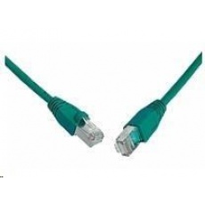Solarix Patch kábel CAT5E SFTP PVC 3m zelený odolný proti zachytávaniu C5E-315GR-3MB