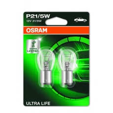 OSRAM autožárovka P21/5W ULTRA LIFE 12V 21W BAY15D (Blistr 2ks) OSRAM autožárovka P21/5W ULTRA LIFE 12V 21W BAY15D (Blistr 2ks)